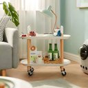 Ver imagem 4 de Carrinho Organizador Multiuso 2 Prateleiras - Praticidade e Mobilidade