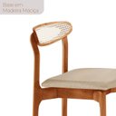Ver imagem 6 de Conjunto de Mesa Jantar Ello Tampo 240cm Barril Laminado e 8 Cadeiras Mônaco Premium Natural Linho Off/Imbuia Natural/Cinamomo Marrom