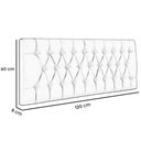 Ver imagem 3 de Painel Suspenso Cabeceira Dubai 1,20m para Cama Viúva Solteirão Suede Marrom - Aurora Line