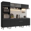 Ver imagem 2 de Armário de Cozinha Completa 260 cm Preto Nice Madesa 02
