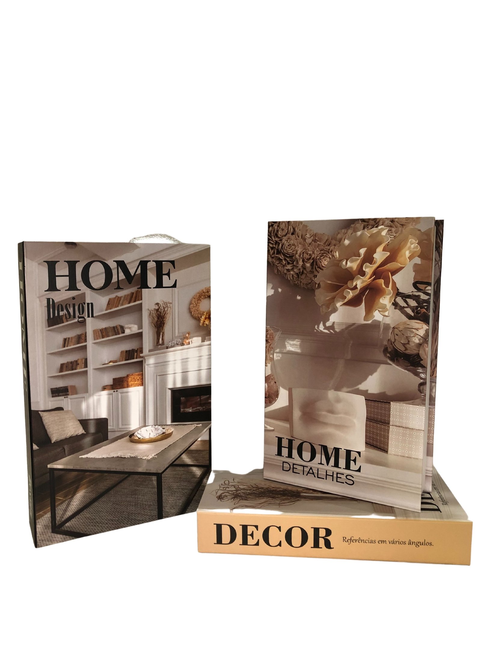 Caixa Livro Porta Objetos Decorativo Kit com 03 peças Home Design Preto - 2