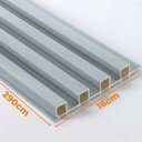 Ver imagem 3 de Painel Ripado Prime Madeira Pvc Cambará Cinza Wave 2,9m X 16cm