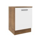 Ver imagem 1 de Balcão Agata 60 Cm 1 Porta - Rustic/branco Rustic/branco