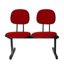 Ver imagem 7 de Kit 2 Cadeiras Escritório Longarinas de 2 Lugares Ecoflex