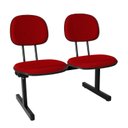 Ver imagem 5 de Kit 2 Cadeiras Escritório Longarinas de 2 Lugares Ecoflex