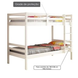 Beliche infantil Teen Play com Escorregador Laqueado e Madeira Maciça Casatema - 4