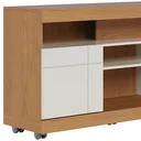 Ver imagem 6 de Rack para Sala de Estar TV 47 pol com Rodízios Raya C04 Freijó Off White - Lyam Decor