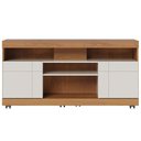 Ver imagem 3 de Rack para Sala de Estar TV 47 pol com Rodízios Raya C04 Freijó Off White - Lyam Decor
