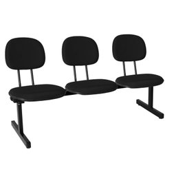 Kit 2 Cadeiras Escritório Longarinas de 3 Lugares Ecoflex - 7