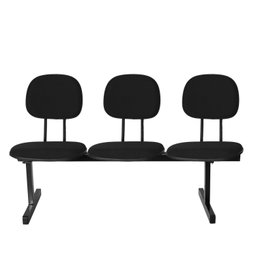 Kit 2 Cadeiras Escritório Longarinas de 3 Lugares Ecoflex - 6