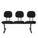 Ver imagem 6 de Kit 2 Cadeiras Escritório Longarinas de 3 Lugares Ecoflex