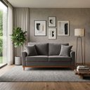 Ver imagem 1 de Sofa 2 Lugares Living 1,88 m Base de Madeira México:Veludo Chumbo