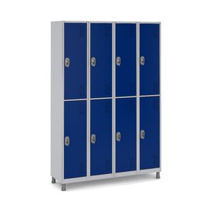 Roupeiro Metálico 8 Portas Grandes para Academia:azul Del Rey