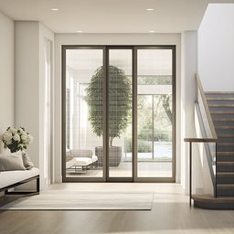 Pelicula Adesiva Vidro Residencial Linhas Branco e Cinza - 4