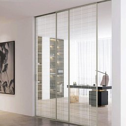 Pelicula Adesiva Vidro Residencial Linhas Branco e Cinza - 3