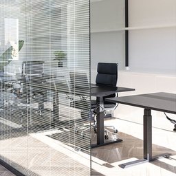 Pelicula Adesiva Vidro Residencial Linhas Branco e Cinza - 5