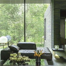 Pelicula Adesiva Vidro Residencial Linhas Branco e Cinza - 6