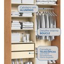 Ver imagem 7 de Guarda-Roupa Rubi New 2 Portas de Correr Infinity Marrom/Cedro/Branco - Duna