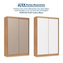 Ver imagem 2 de Guarda-Roupa Rubi New 2 Portas de Correr Infinity Marrom/Cedro/Branco - Duna