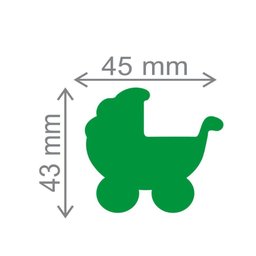 Furador Artesanal Toke E Crie Extra Gigante Carrinho De Bebe - 2