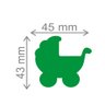 Furador Artesanal Toke E Crie Extra Gigante Carrinho De Bebe - 2