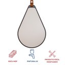 Ver imagem 5 de Espelheira Para Banheiro Alça em Couro Gota Espresso Móveis