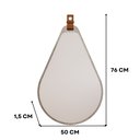 Ver imagem 3 de Espelheira Para Banheiro Alça em Couro Gota Espresso Móveis