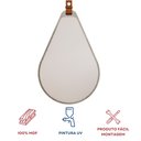 Ver imagem 5 de Espelheira Para Banheiro Alça em Couro Gota Espresso Móveis