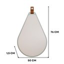 Ver imagem 3 de Espelheira Para Banheiro Alça em Couro Gota Espresso Móveis