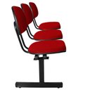 Ver imagem 5 de Kit 2 Cadeiras Escritório Longarinas de 3 Lugares Ecoflex