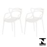 Conjunto 2 Cadeiras Allegra Branca em Polipropileno - 1
