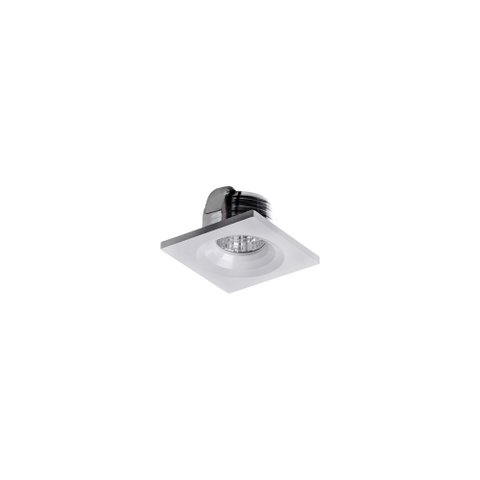 Spot de Embutir para Móvel Nordecor Elysa Mini Quadrado Led 3w Bivolt Branco 3000k Luz Amarela