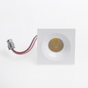 Ver imagem 4 de Spot de Embutir para Móvel Nordecor Elysa Mini Quadrado Led 3w Bivolt Branco 3000k Luz Amarela