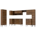 Ver imagem 1 de Cozinha Canto Reto Emilly 17 Portas 1 Gaveta Rustic Madesa