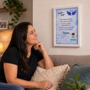 Ver imagem 2 de Quadro Santo Anjo do Senhor Menino Azul: Proteção Divina!:Branca