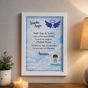Ver imagem 1 de Quadro Santo Anjo do Senhor Menino Azul: Proteção Divina!:Branca