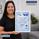 Ver imagem 3 de Quadro Santo Anjo do Senhor Menino Azul: Proteção Divina!:Branca