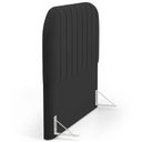 Ver imagem 6 de Cabeceira Cama Box Queen Estofada Orgânica 160cm Alice W01 Suede Preto - Lyam Decor