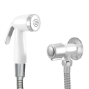 Ver imagem 1 de Ducha Higiênica Kit Premium Abs Branca Acionamento ¼ Volta:branco