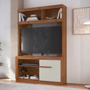 Ver imagem 1 de Estante para TV e Home Theater até 49 Polegadas 120,1 x 180cm 1 Porta Marrom