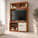 Ver imagem 1 de Estante para TV e Home Theater até 49 Polegadas 120,1 x 180cm 1 Porta