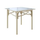 Ver imagem 1 de Mesa de Jantar Katrina Off White Quadrada Tampo de Madeira 90 Cm New Green