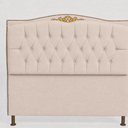 Ver imagem 2 de Cabeceira Cama Casal Queen Greta 160cm Estofada Bouclê Design Clássico