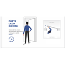 Ver imagem 6 de Porta de Alumínio Com Visor Lado Direito 210x80cm Branco Esquadrias Castro