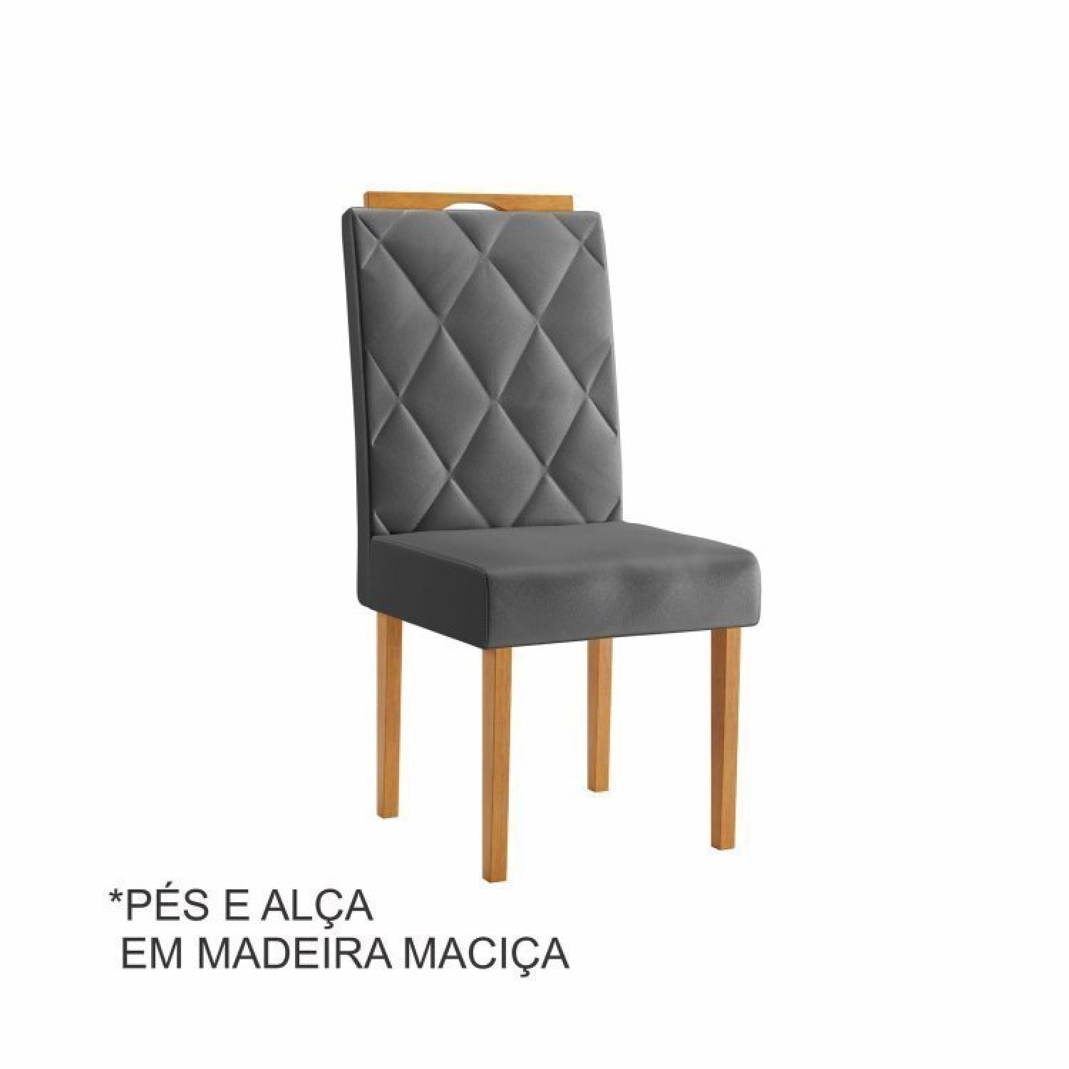 Conjunto Sala de Jantar Mesa Elegance com 4 Cadeiras Diamante Jolie  - 8