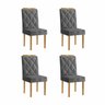 Conjunto Sala de Jantar Mesa Elegance com 4 Cadeiras Diamante Jolie  - 6