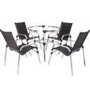 Ver imagem 1 de 4 Cadeiras Emily e Mesa Adaptada em Alumínio para Área, Jardim, Piscina - Trama Original