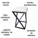 Ver imagem 4 de Banqueta Industrial Banquinho Branco