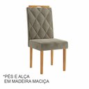Ver mais imagens de Conjunto Sala de Jantar Mesa Elegance com 6 Cadeiras Diamante Jolie 