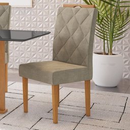 Conjunto Sala de Jantar Mesa Elegance com 6 Cadeiras Diamante Jolie - 7 Conjunto Sala de Jantar Mesa Elegance com 6 Cadeiras Diamante Jolie - 7